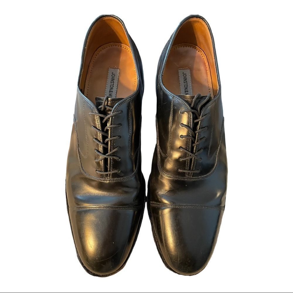 JOHNSTON & MURPHY CONRAD‎ BLACK WINGTIP, Sz 13